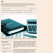 Fusiones movieron 6,406 mdd en febrero en AL